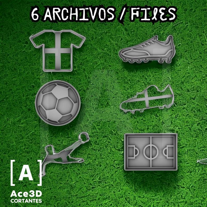 Basic Soccer Cutter Kit - Soccer Shorts - Boot, Silhouette, Shirt and more