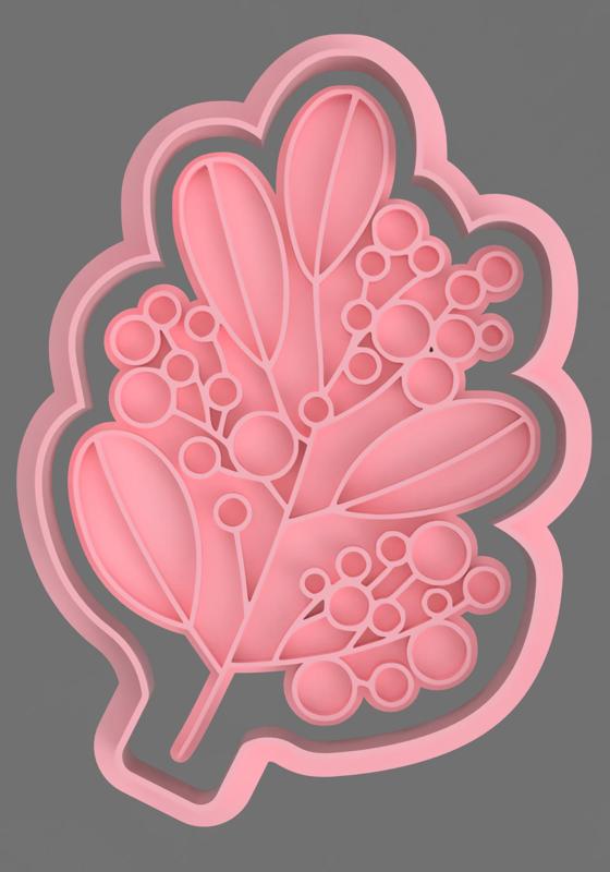 OLIVE BRANCH CUTTER FOR COOKIE AND FONDANT