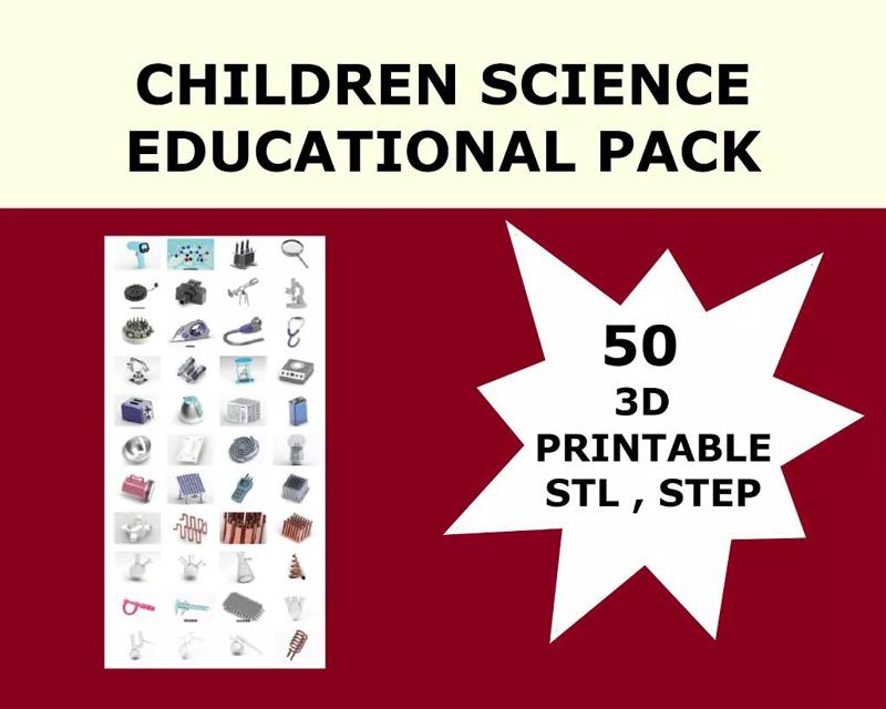 CHILDREN SCIENCE EDUCATIONAL PACK 3D Model Collection