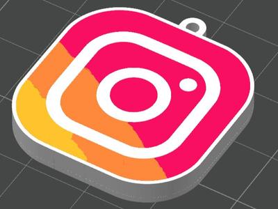 Instagram Logo Keychain 2.0