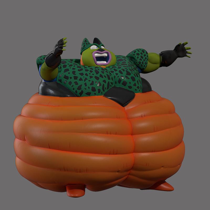 Fat Cell - Cell about to explode - Dragon Ball Z