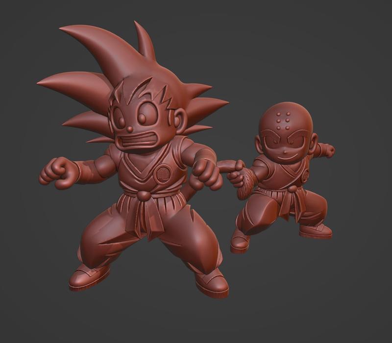 SON GOKU & KRILIN - DRAGON BALL