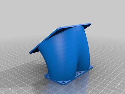 Dual to single fan adapter 2x 40mm to 1x 80mm