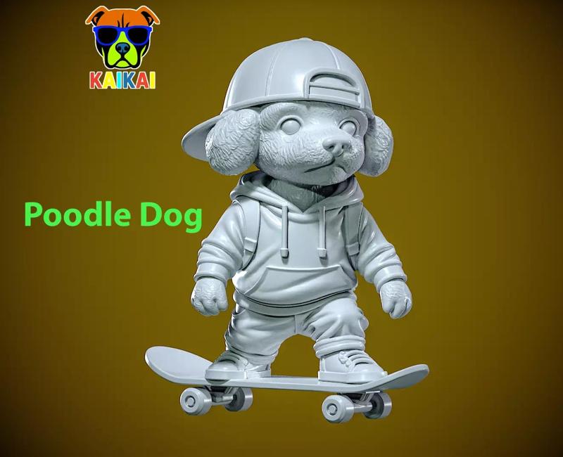 Cartoon Poodle Dog Model Urban vibes