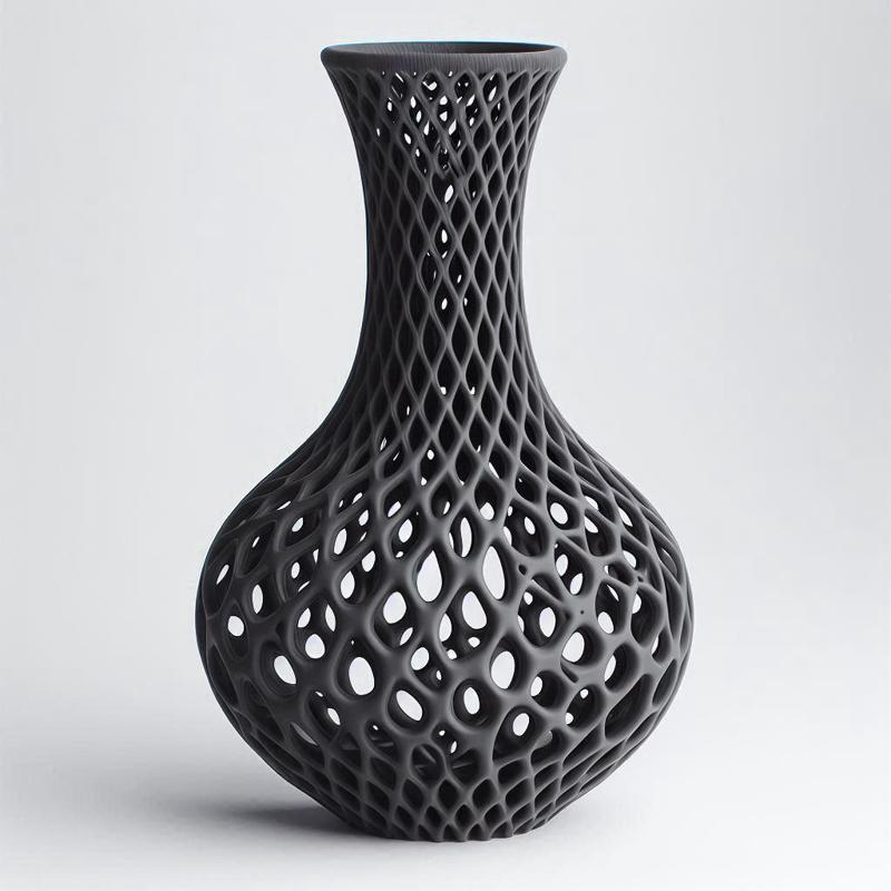Voronoi Vase 3D Print – Modern Decorative Pot/Holder, Geometric Home Decor, Stylish Table Centerpiece