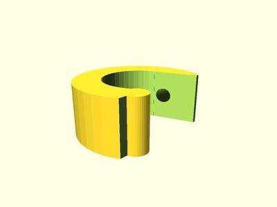 Slip-on collar for 1/2'' post