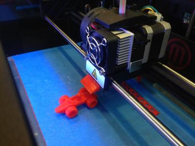 Toy Racecar Getting Pushed off the Build Plate