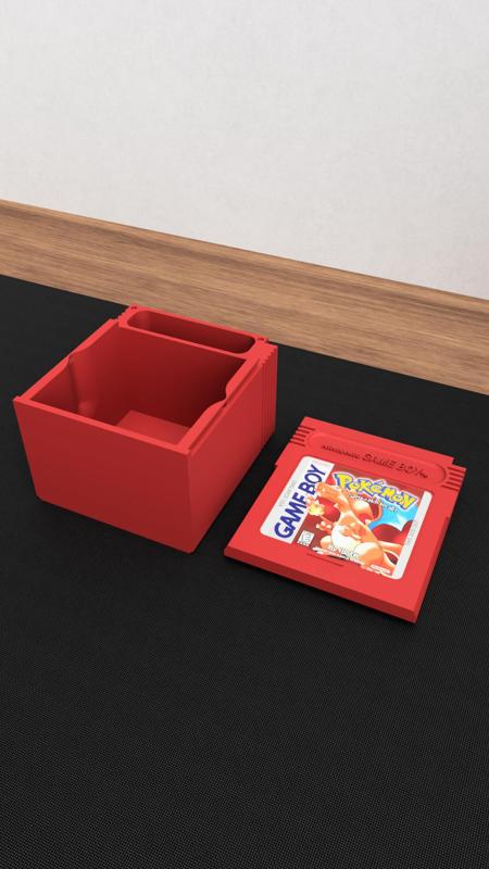 Gameboy Cartridge Deck Box - Holds 100 Cards + Dice - Switch Cartridge Storage