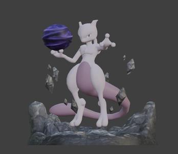Mewtwo Psycho sphere attack pokemon ready to print