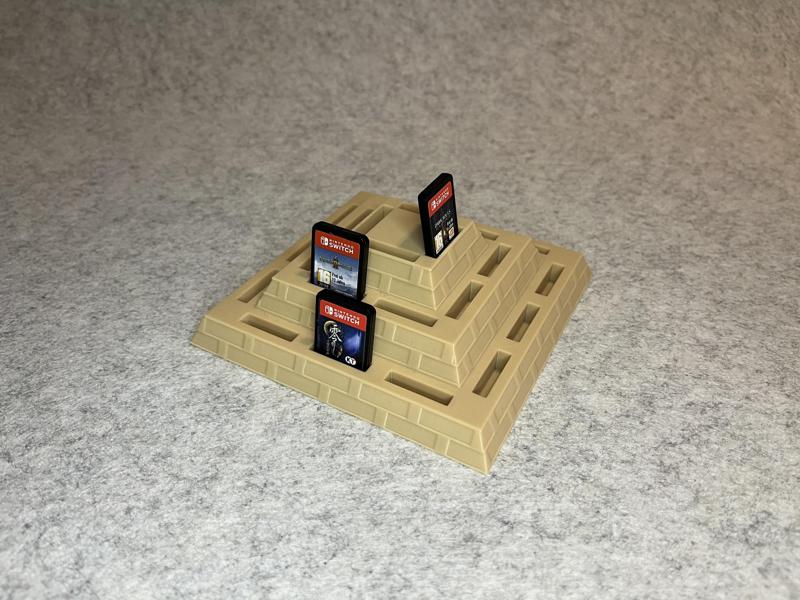 Games stand holder for 24 Nintendo Switch cartridges