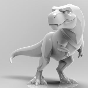 Mystical Tyrannosaurus Rex Minimalist Sculpture