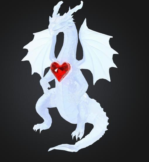 Crystal Heart Ice Dragon, Sapphire Love Dragon