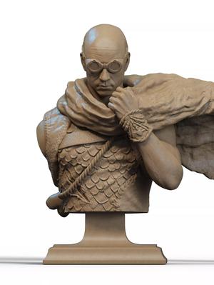Riddick Bust 3D Print