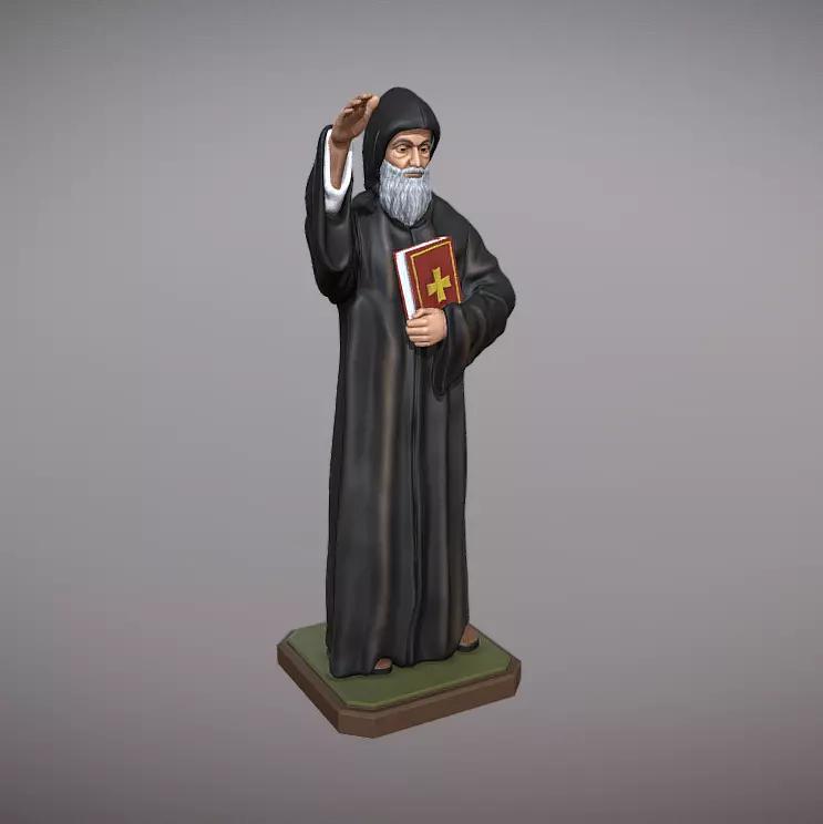 San Charbel estatua para impresion 3D