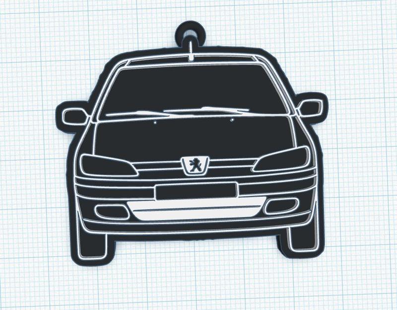 Peugeot 306 Front Keychain : Keychain