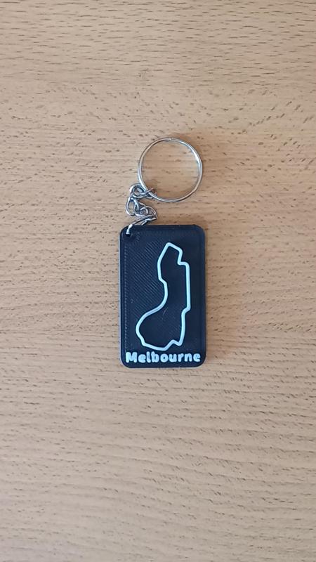 MELBOURNE Circuit Key Chain