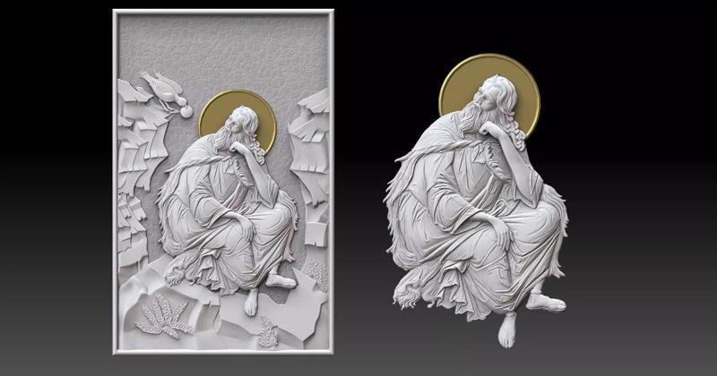 Saint Elijah the Prophet  Relief CNC