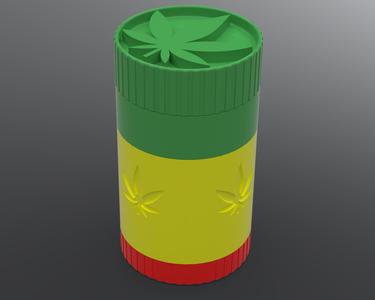 Weed Jar With Grinder
