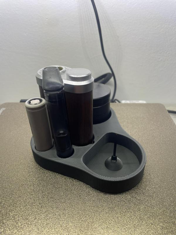 Tinystand, Tinymight 2 Tray, Holder, Stand, Vaporizer, Grinder, Debowler, Decaber, Ashtray,