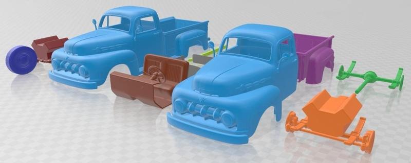 Ford F 1 Pickup 1952 Printable Car