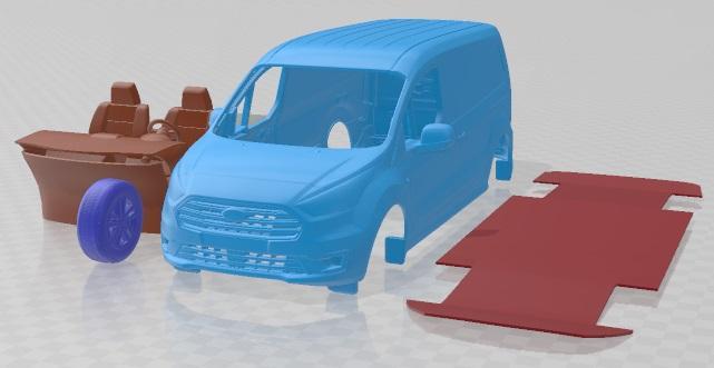 Ford Transit Connect LWB 2020 Printable Van