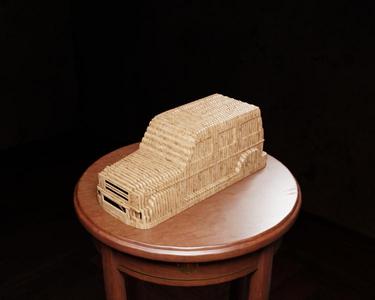 3D Printable Mercedes-Benz G-Wagon - Sliced Design with Base
