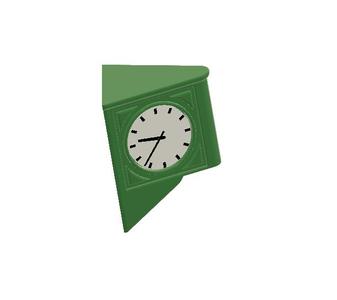 Station clock with lighting G Gauge LGB garden railroad 45 mm