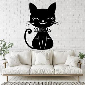 ute Cat 2D Wall Art/Window Art - Digital STL & SVG Files for 3D Printing and Laser Cutting