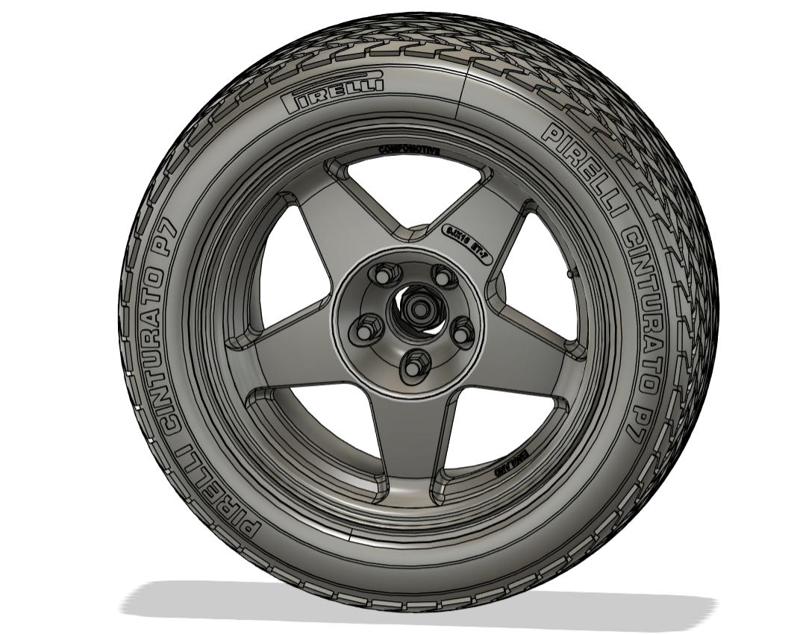 MO5 Compomotive rim with Pirelli Cinturato P7 tire