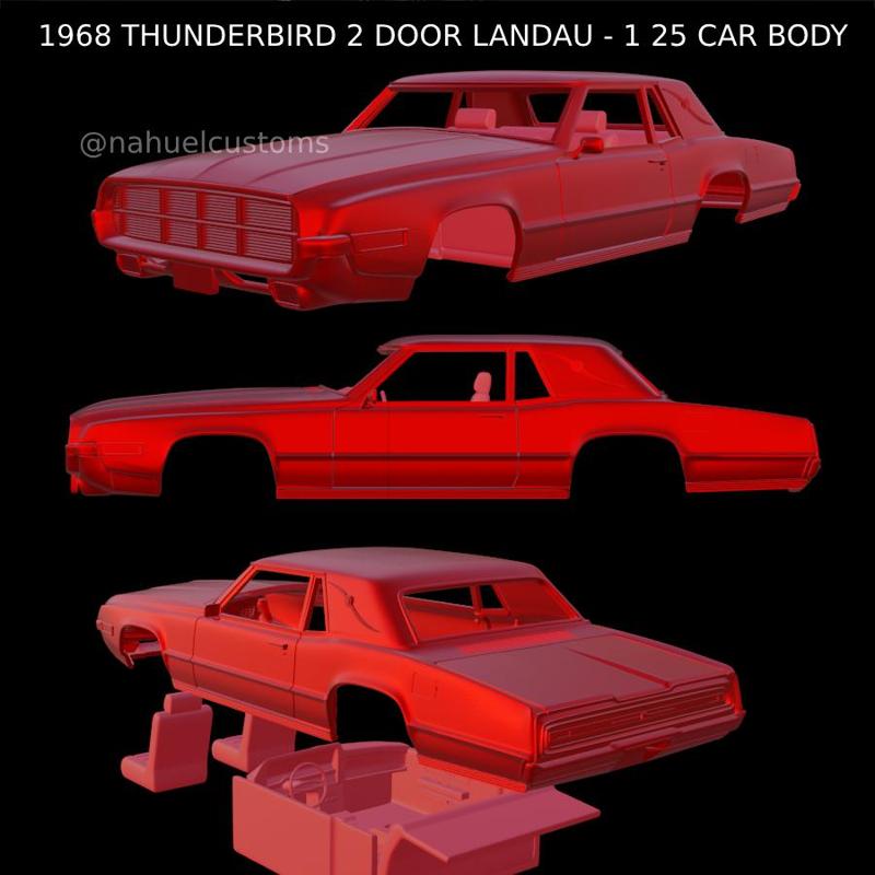 1968 THUNDERBIRD 2 DOOR LANDAU - 1 25 CAR BODY