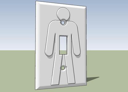 On/Off Light Switch Plate