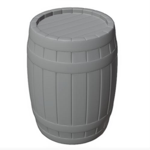 H0 - wooden barrel