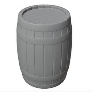 H0 - wooden barrel
