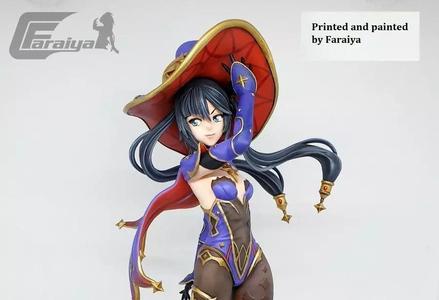 Mona Genshin Impact HIDEF KEYED