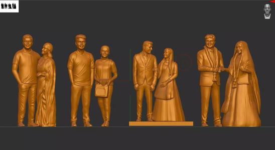 married couple miniature