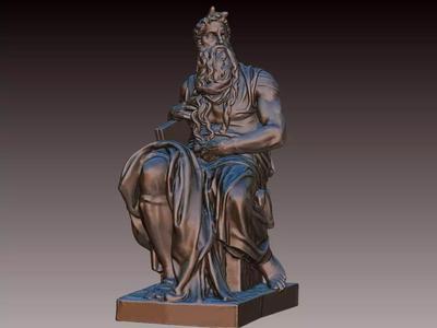 Mose by Michelangelo 3D model