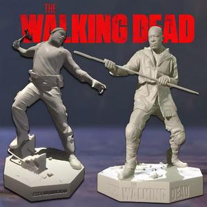 Morgan and Tyreese Walking Dead Figures 3D Print Model