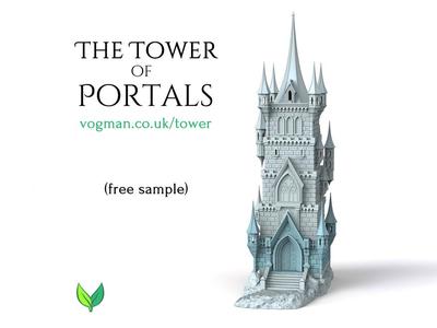 The Tower of Portals – Free Sample Floor (3D Printable Modular Tower)