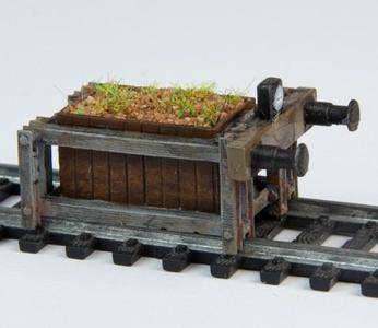 [ZM H0 scale] Buffer stop with sand box (resin)