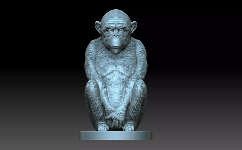Monkey figurine