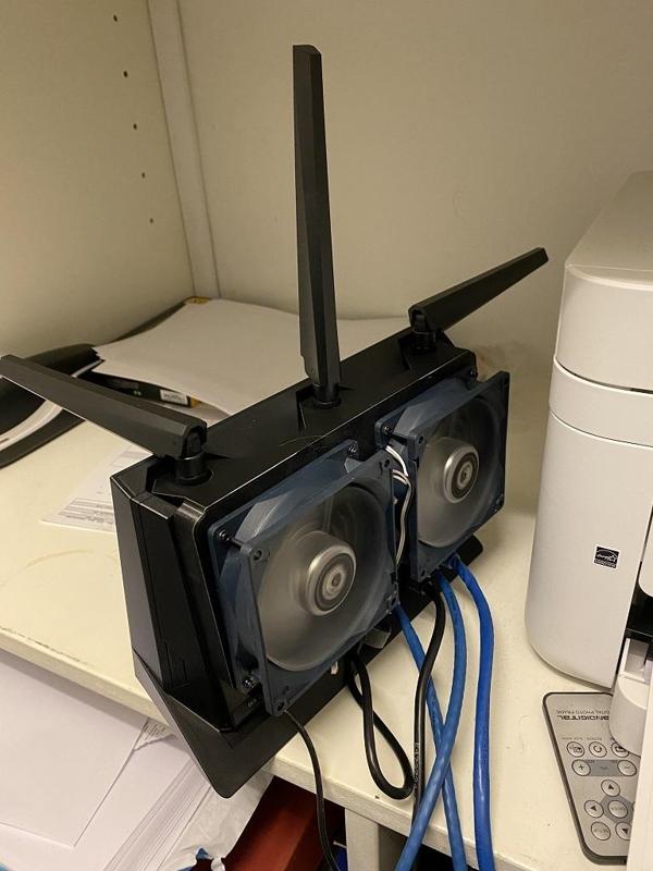 Asus AX86U Fan Mount
