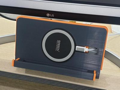 Wireless charging smartphone holder