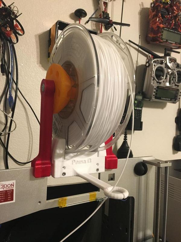 Aluminium Prusa i3 Filament Guide and tangle prevention 