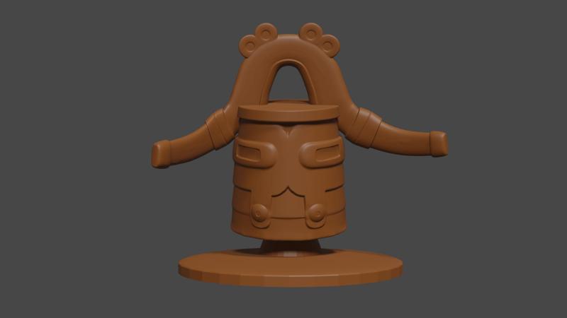 Pokemon inspired, Bronzong, Tabletop DnD miniature