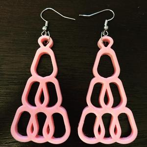 Circular Trapezoid Hole Earrings