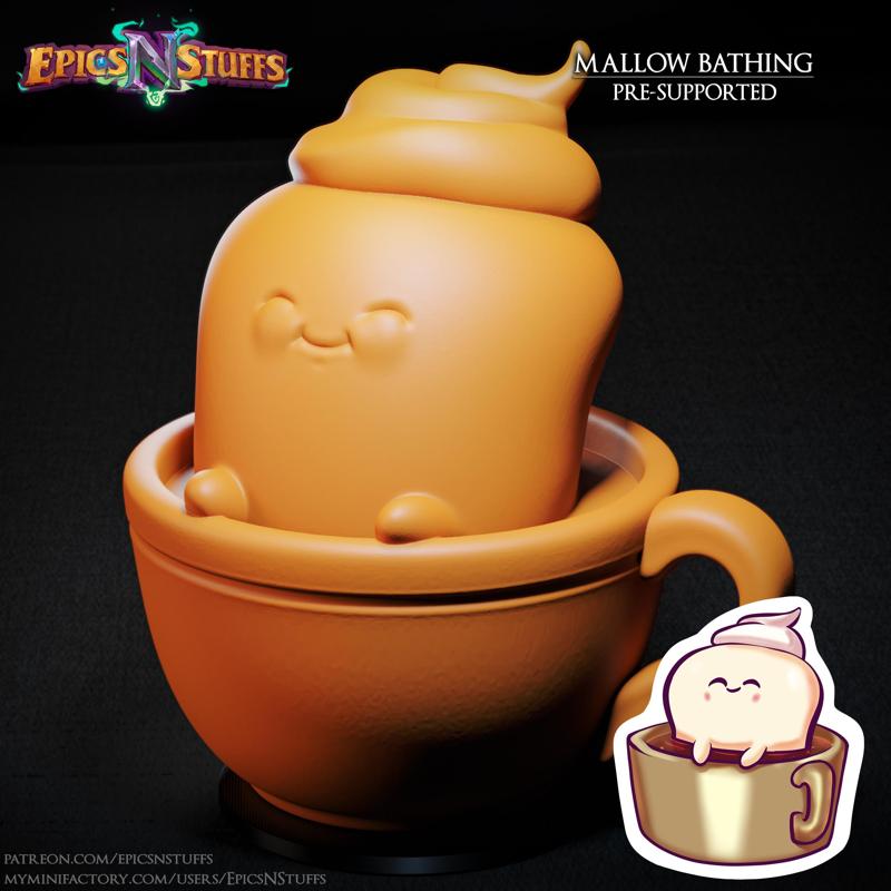 Mallow Bath Miniature, Pre-Supported