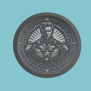 Avengers: Endgame Medallion CNC Avengers: Endgame 3d Printer Obj Stl