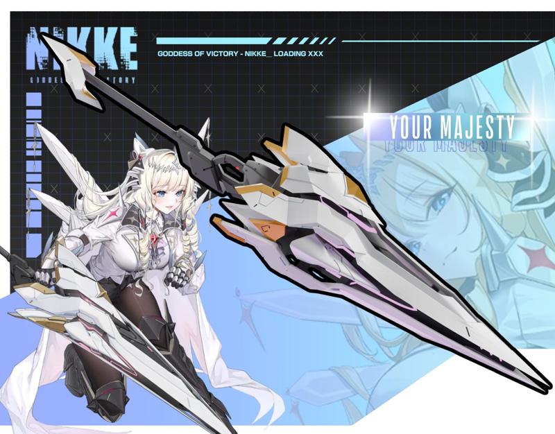 Nikke Goddess of Victory Crown's Your Majesty Spear STL file