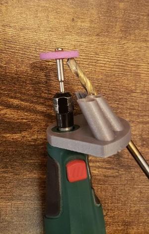 Drill bit sharpener for Parkside dremel tool