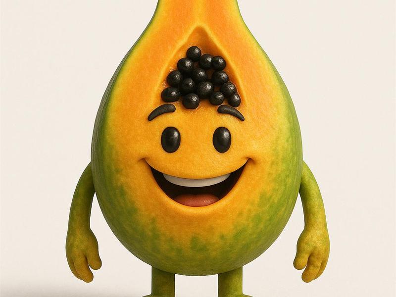 Papa Papaya with a Peach!
